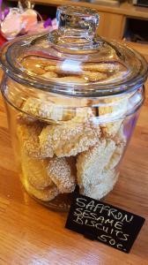 Regina biscuits - Saffron and Sesame Biscuts